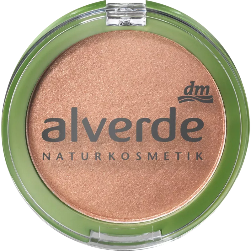 alverde NATURKOSMETIK Blush & Highlighter 50 Glowy Sunset, 6 g