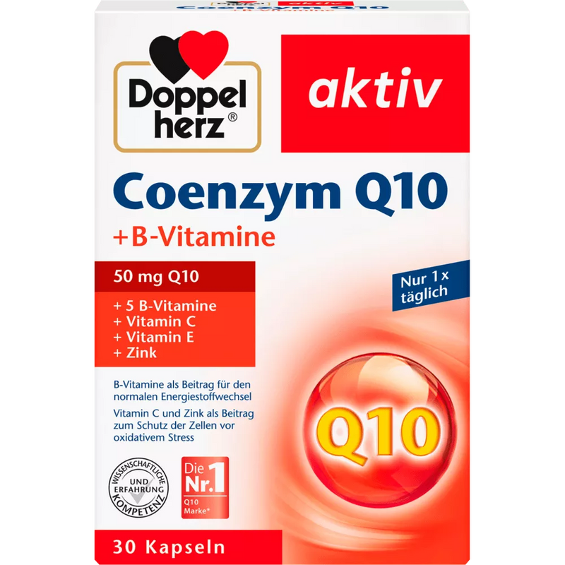 Doppelherz Co-enzym Q 10 + B-vitaminen capsules 30 stuks, 12,5 g