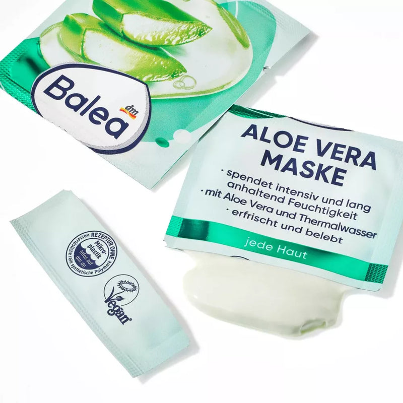 Balea Aloë Vera gezichtsmasker (2x8 ml), 16 ml