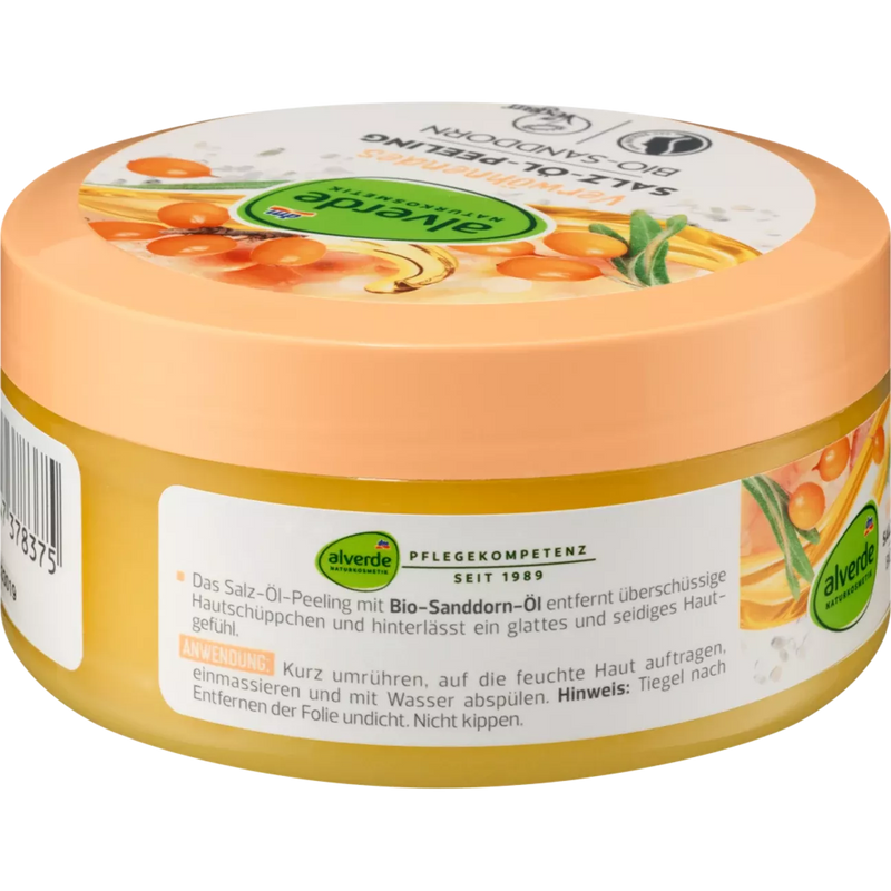 alverde NATURKOSMETIK Verwennende Zoutolie Scrub, 250 g