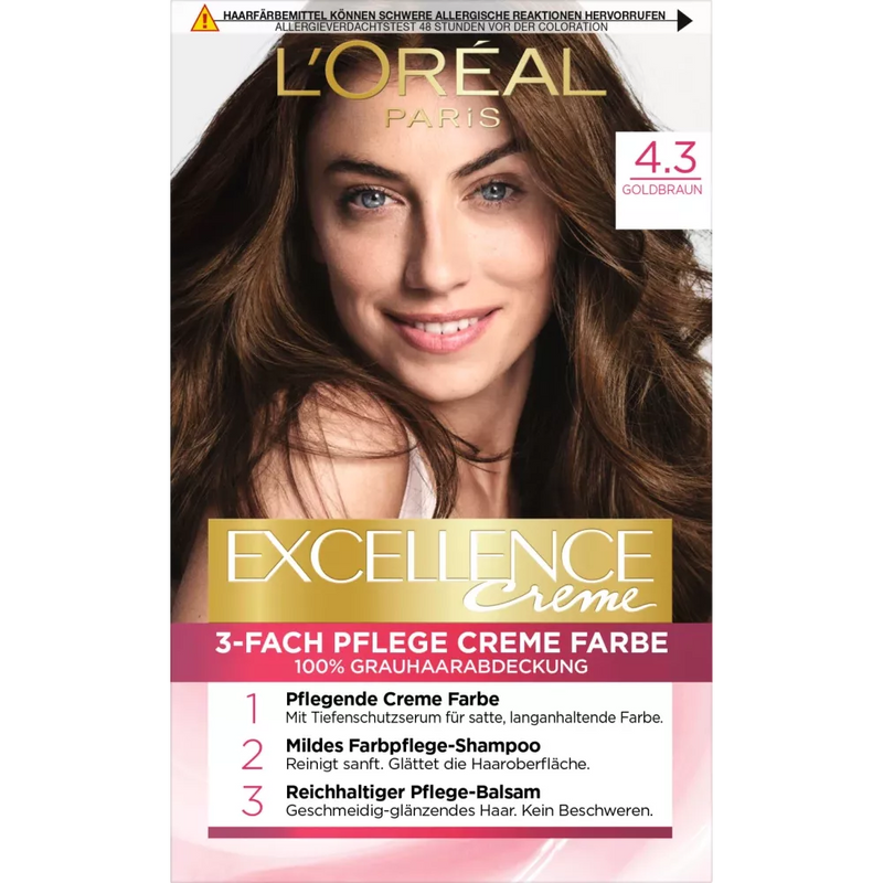 L'ORÉAL PARIS  EXCELLENCE CREME Haarkleur goudbruin 4.3