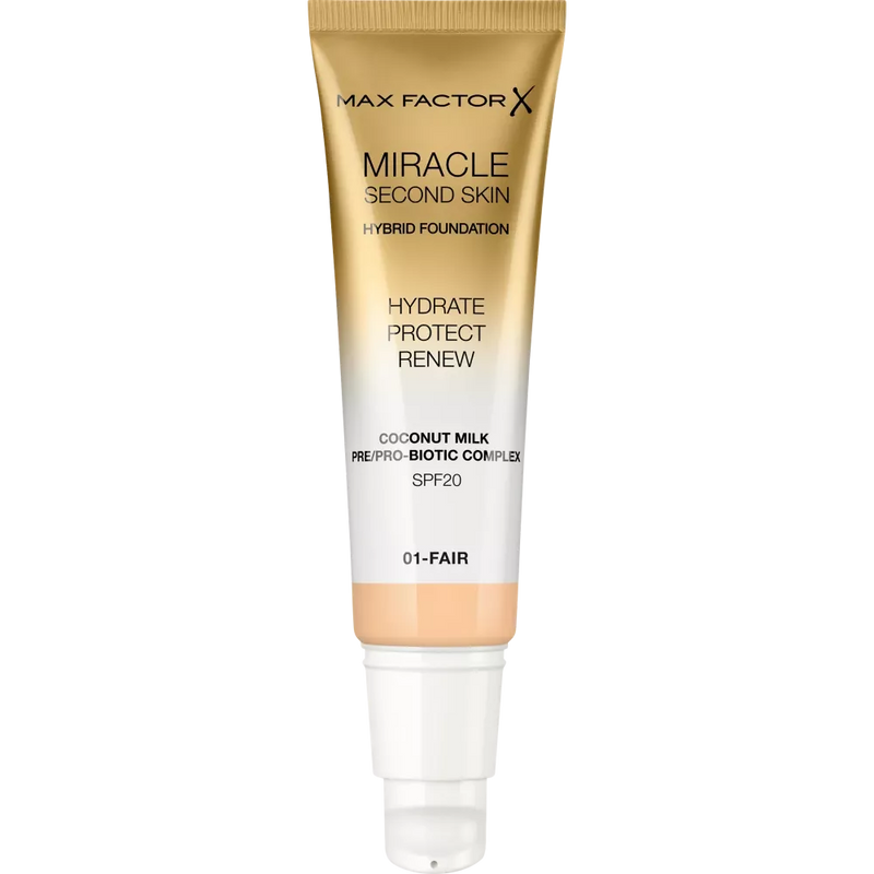 MAX FACTOR Make-up Miracle Second Skin Fair 01, SPF 20, 30 ml
