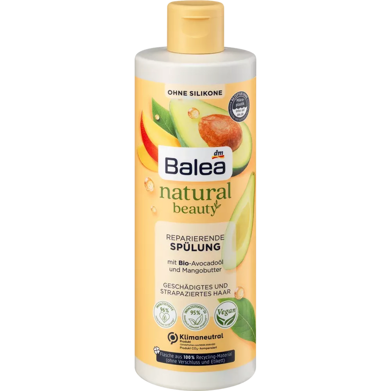 Balea Conditioner Natural Beauty Biologische Avocado-olie en Mangoboter, 350 ml