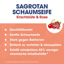 Recharge de savon moussant pour les mains Sagrotan, fleur de cerisier et rose, 250 ml