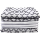 Motherhood Katoenen mousseline baby washandjes 30x30cm, grey classics, 7 stuks
