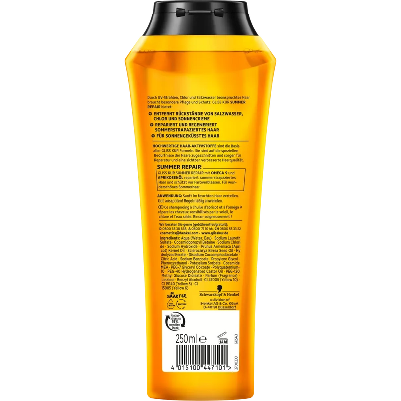 Schwarzkopf Gliss Kur Shampoo Summer Edition, 250 ml