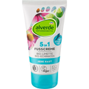 alverde NATURKOSMETIK Crème pour les pieds 5 en 1, 0,07 l