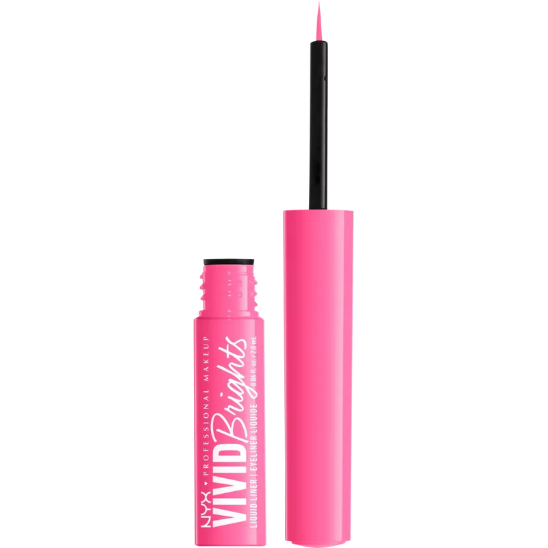 NYX PROFESSIONAL MAKEUP Vloeibare Eyeliner Matte Levendige Helder 08 Roze Niet Tweemaal, 2 ml