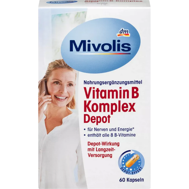 Mivolis Vitamine B Complex Depot, Capsules 60 stuks.