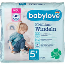 babylove Premium luiers maat 5+, Juniorplus, 11-18 kg, 34 stuks.