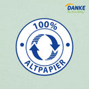 Danke Toiletpapier gerecycled 3-laags (8 x 150 vel), 8 stuks.