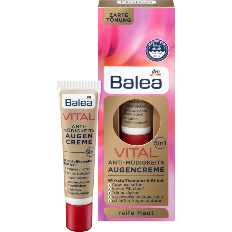 Balea Vital 5in1 Anti-vermoeidheids oogcrème, 15 ml