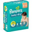 Pampers Luiers Baby Dry maat 3 Midi (6-10 kg), 34 stuks.