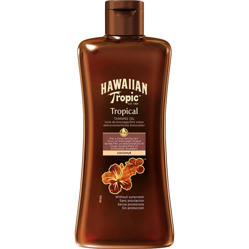 Hawaiian Tropic Tropische bruiningsolie, 200 ml