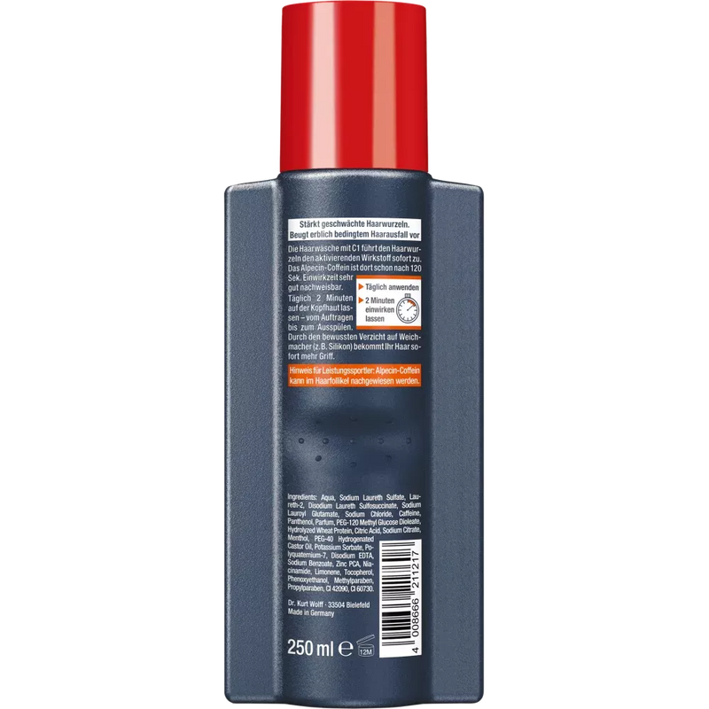 Alpecin Shampoo Cafeïne C1, 250 ml