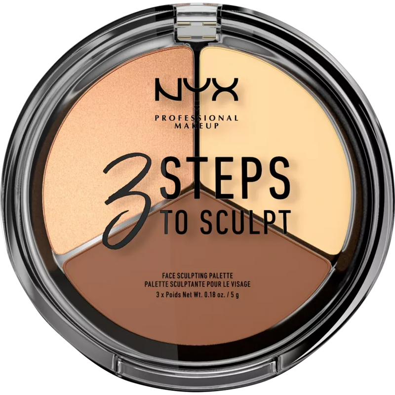 NYX PROFESSIONAL MAKEUP Contouring Powder 3 Steps to Sculpt Light 02, 15 g