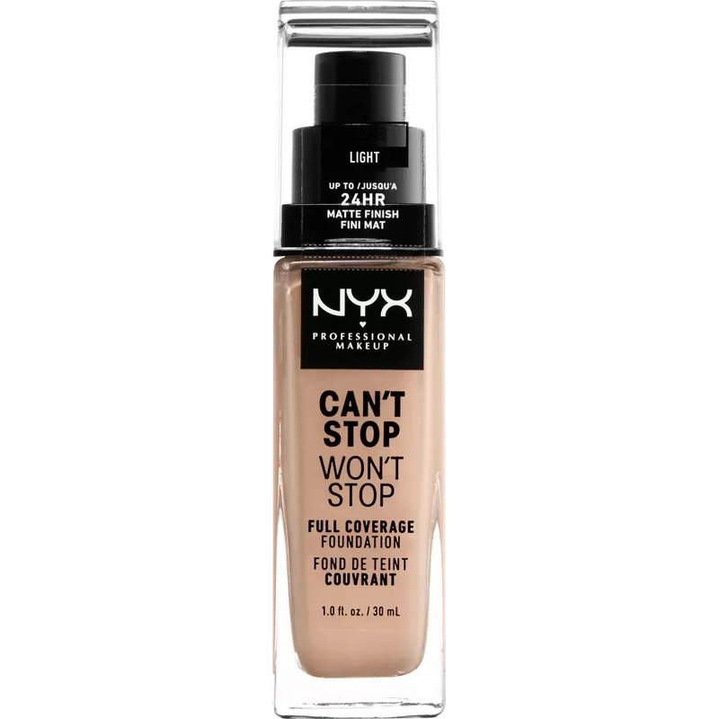 NYX PROFESSIONAL MAKEUP Foundation Can't Stop Won't Stop 24-Hour Light 05, 30 ml