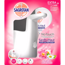 Sagrotan Distributeur de savon No Touch + recharge fleur de lotus &amp; huile de camomille, 1 pièce