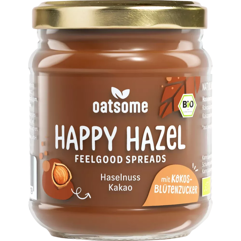 Oatsome Hazelnootpuree Feelgood Spreads 'Happy Hazel', 200 g