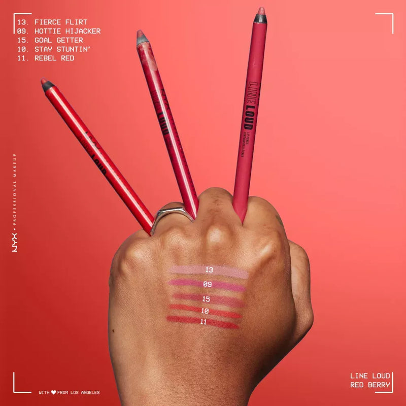 NYX PROFESSIONAL MAKEUP Crayon à lèvres Line Loud 09 Hottie Hijacker, 1,2 g