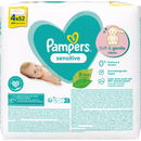Lingettes humides Pampers Sensitive (4 x 52 pièces), 208 pièces