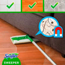 Swiffer Dust Mop System Starter (Bâton de sol + 8 lingettes sèches + 3 lingettes humides)