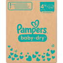 Couches Pampers Baby Dry Gr.4+ Maxi Plus (10-15 kg), boîte mensuelle, 198 pièces.