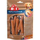 8in1 Snack voor honden, Triple Flavour Ribs, 113 g