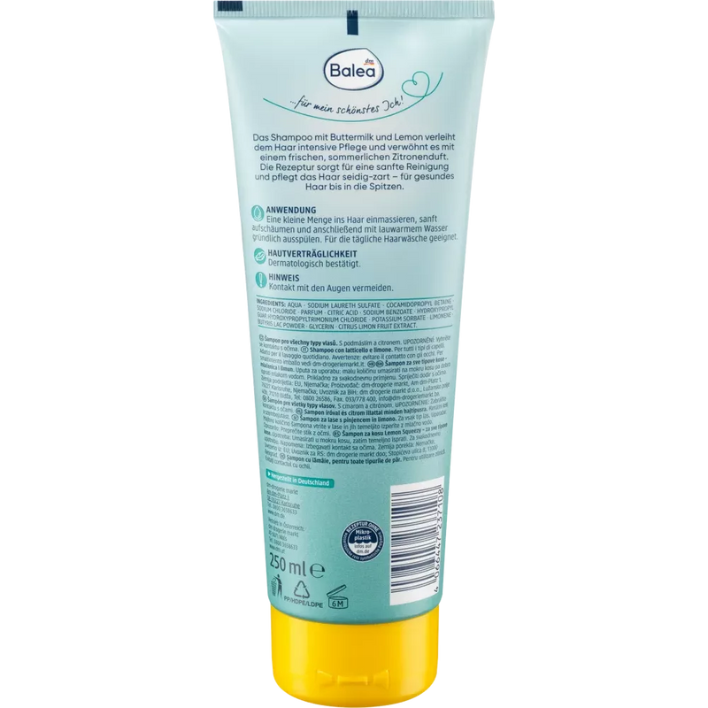 Balea Shampoo Lemon Squeezy*, 250 ml