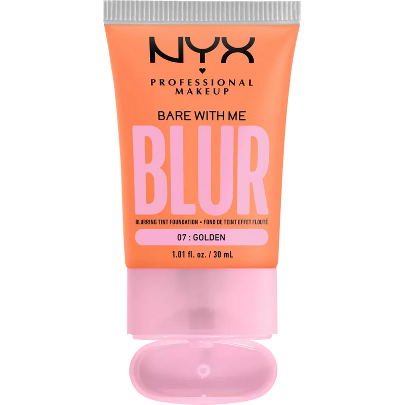 NYX PROFESSIONAL MAKEUP Foundation Bare With Me Blur Tint 07 Golden, 30 ml