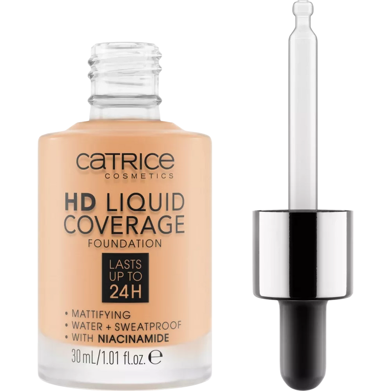 Catrice Make-up HD Liquid Coverage Foundation Golden Beige 037, 30 ml