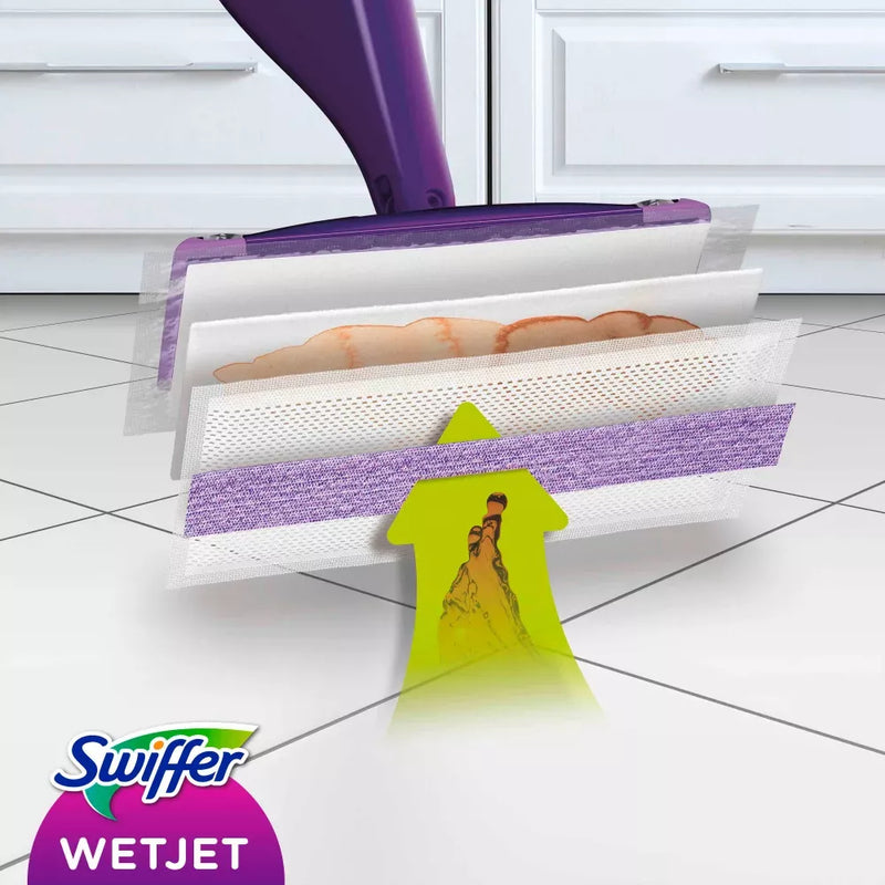 Swiffer WetJet Startset Alles-In-Een Dweilsysteem Voor Iedere Vloer Swiffer WetJet Startset Alles-In-Een Dweilsysteem Voor Iedere Vloer