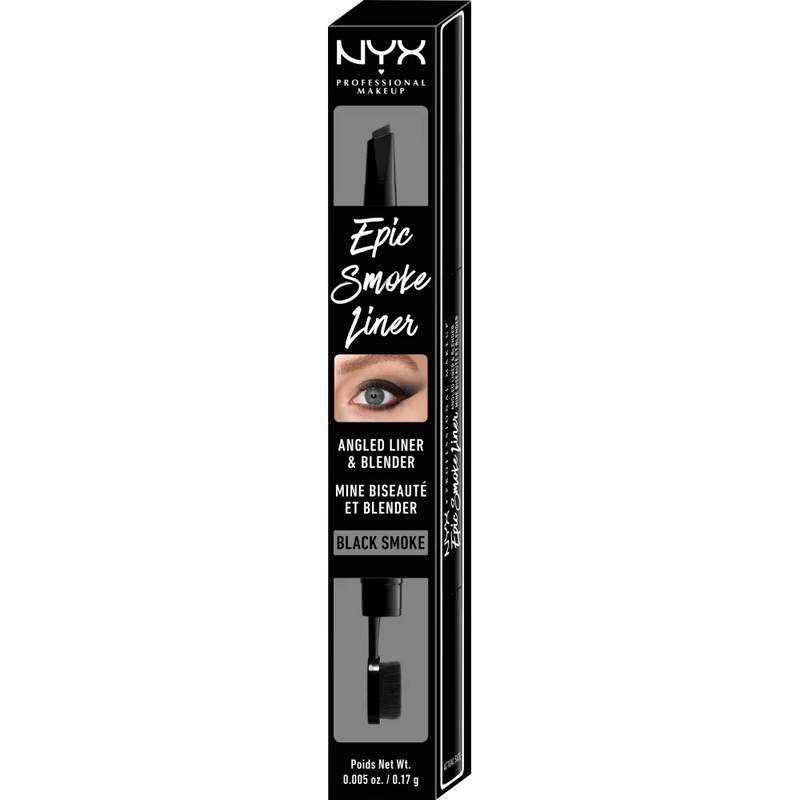 NYX PROFESSIONAL MAKEUP Eyeliner Epic Smoke 12 Zwart, 0,17 g