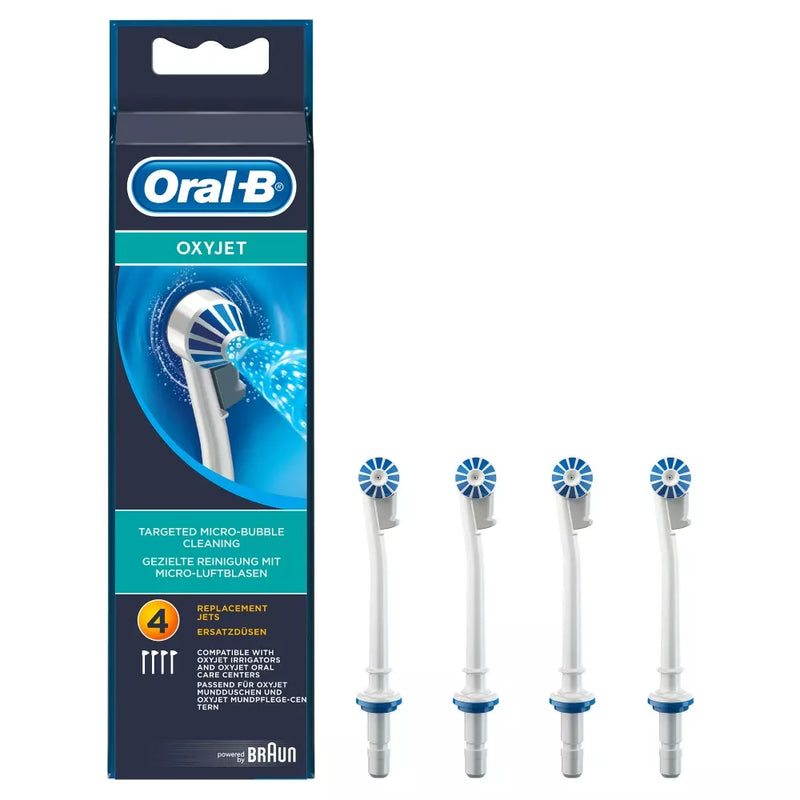 Oral-B Oxy Jet Opzetborstels, 4 stuks