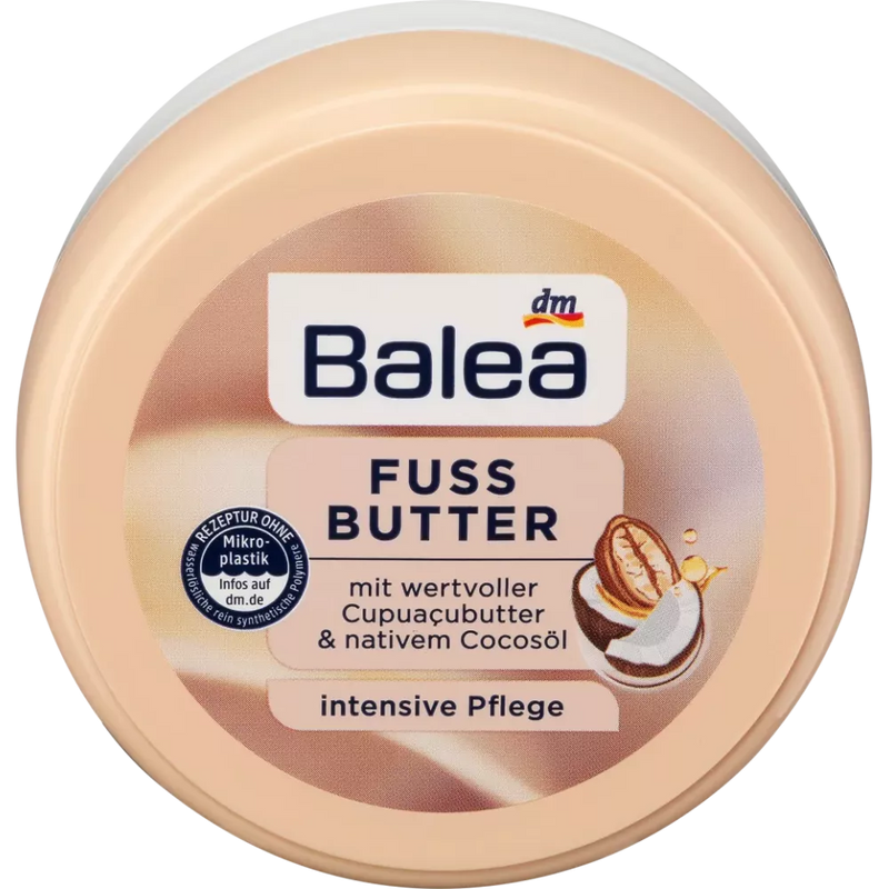 Balea Foot Butter Cupuaçu Butter & Virgin Coconut Oil, 150 ml