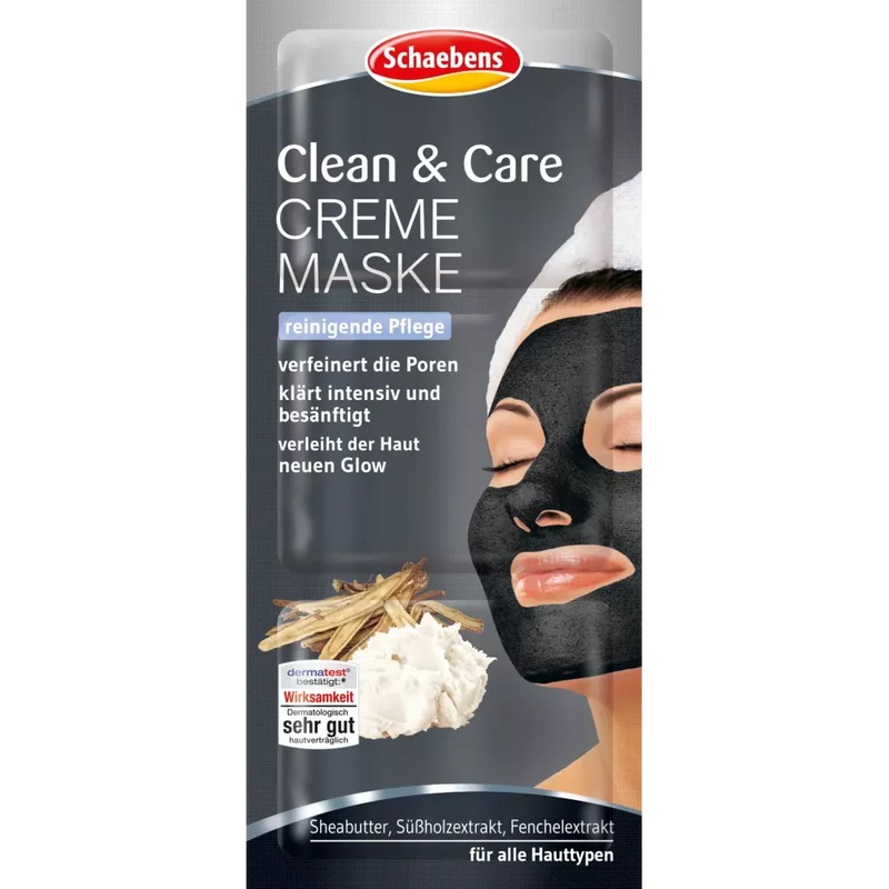 Schaebens Gezichtsmasker Clean & Care Crème Masker (3 x 5ml), 15 ml