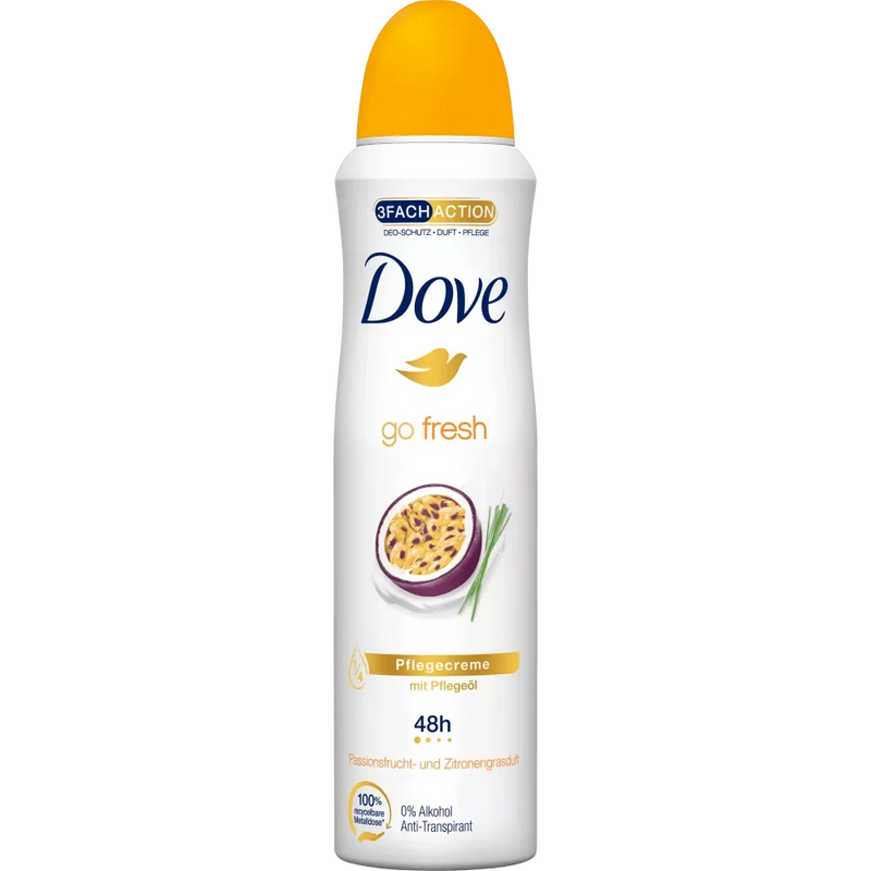 Dove Deodorant Spray Go Fresh Passievrucht Citroengras, 150 ml