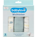 babylove Gaasdoeken dino/blauw, 3 st.