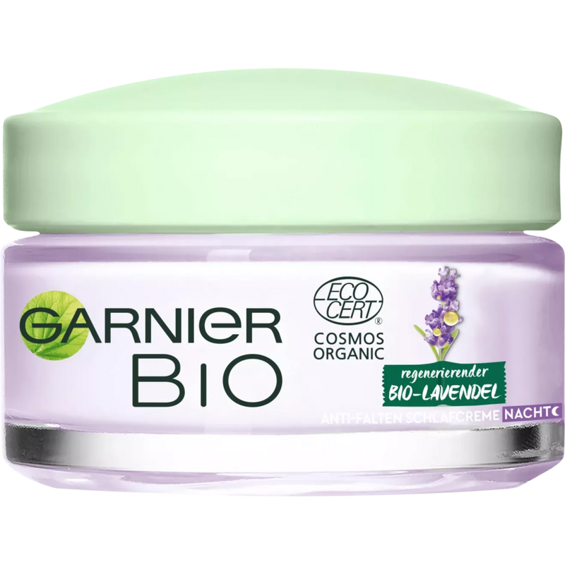 GARNIER BIO Nachtcrème Anti Rimpel Slaapcrème met Lavendel, 50 ml