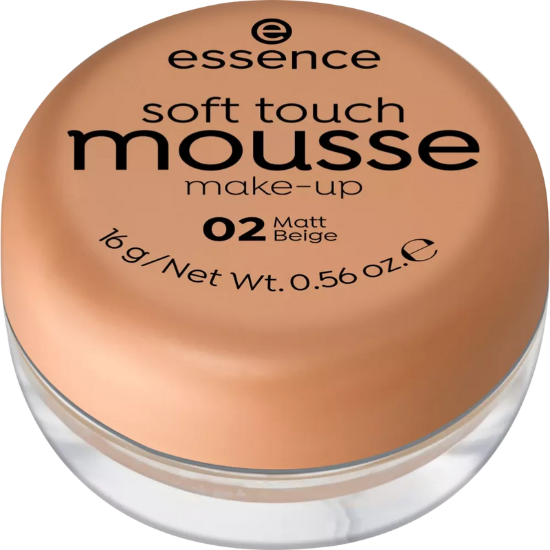 essence cosmetics Make-up soft touch mousse mat beige 02, 16 g