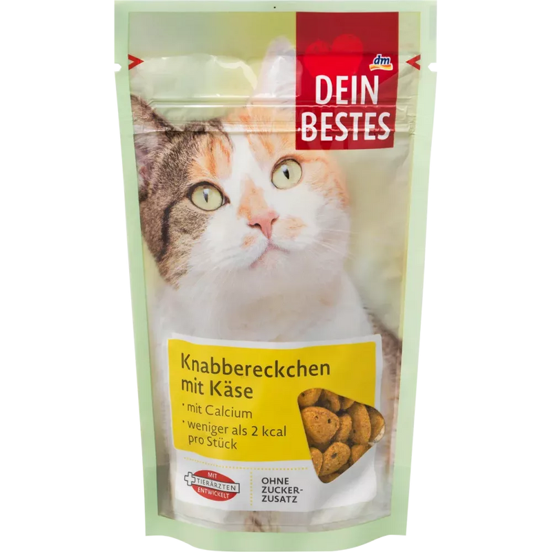 Dein Bestes Snack voor katten, knabbels met kaas, 65 g
