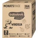 babylove nature Luiers maat 7, XXL (vanaf 16 kg), maandverpakking, 144 stuks.