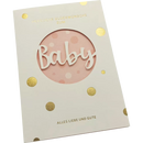 CACTUS Carte de Voeux Rose Bébé, 1 pièce