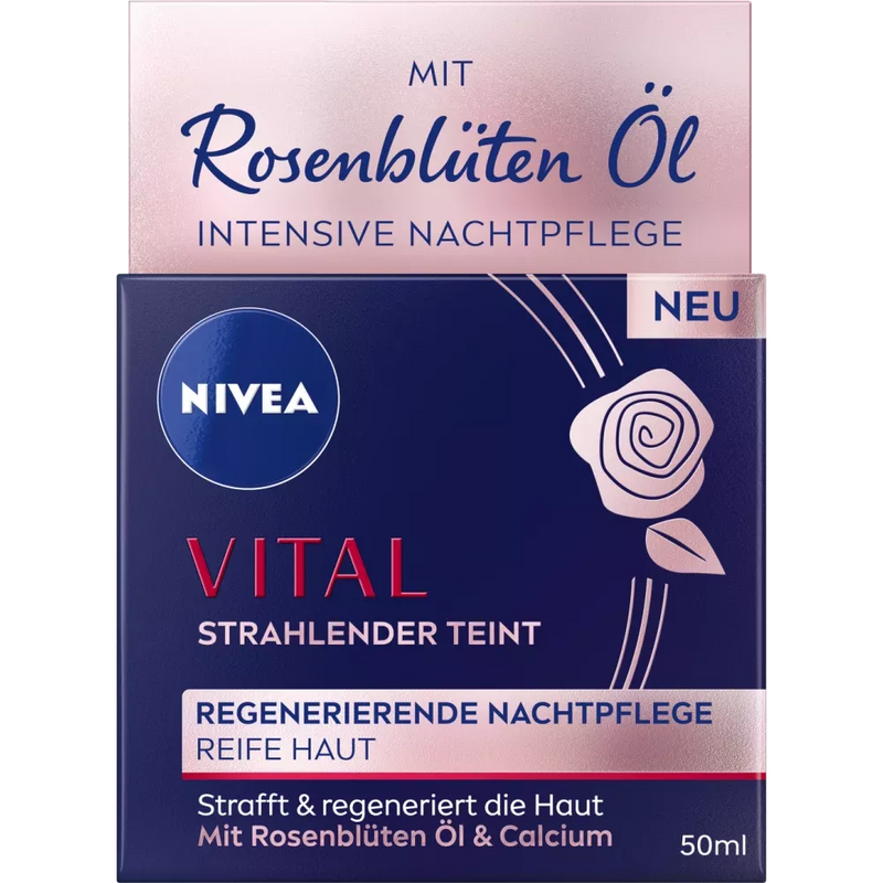 NIVEA Nachtcrème Vital, 50 ml