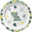 Assiette en polypropylène Babylove verte/blanche, 1 pièce.