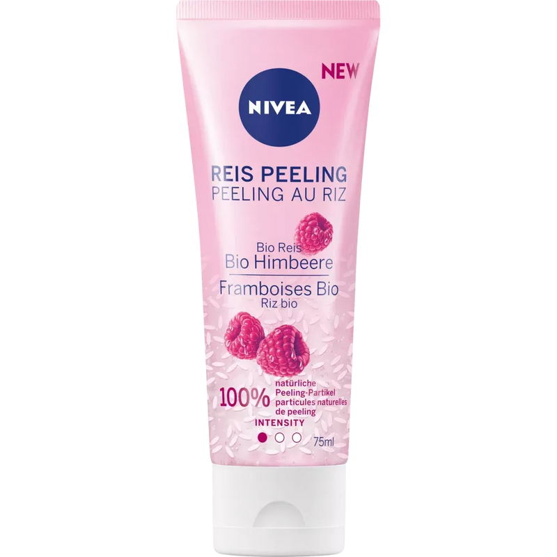 NIVEA Peeling Rijst met Biologische Framboos, 75 ml