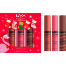 Coffret cadeau Trio de gloss au beurre de Noël NYX PROFESSIONAL MAKEUP, 1 pièce