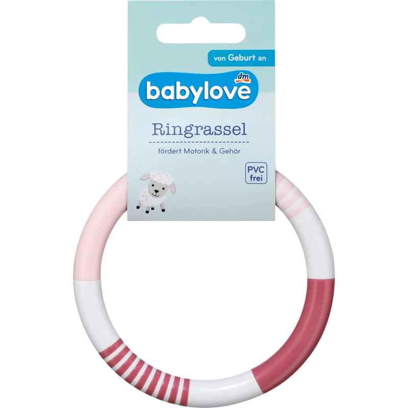 babylove Ringrammelaar roze, 1 stuk