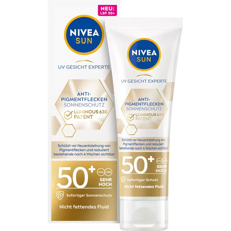 NIVEA SUN Sun Fluid Gezicht Anti Pigmentatie, SPF 50+, 40 ml
