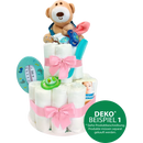 Tanjo Luiertaart klein, roze, 1 stuk